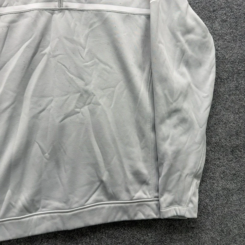 Nike Golf Sweatshirt Men's Size L Light Gray Therma-Fit 1/4 Zip Pullover‎